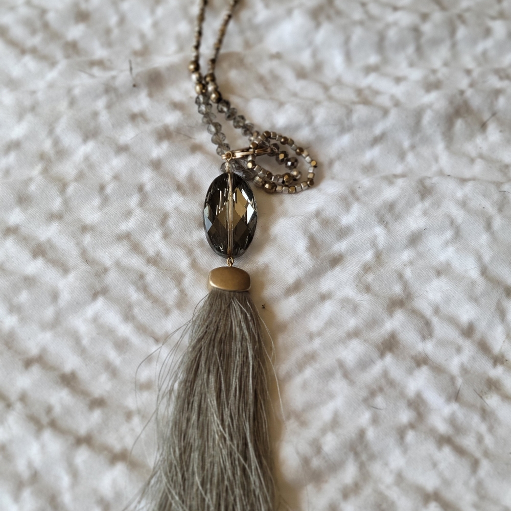 Beautiful fringe necklace